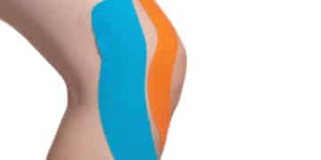 knieschmerzen behandeln Knie Tape, bei Meniskus Verletzung und Kreuzbandriss